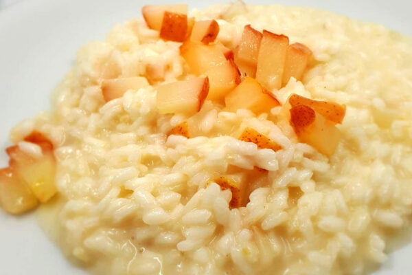 risotto taleggio pere